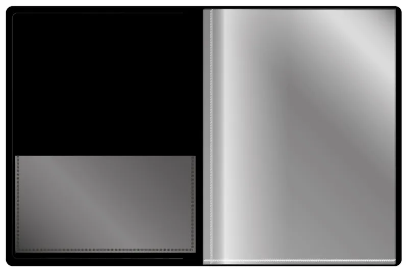 Папка с 80 прозр.вклад. Silwerhof Perlen 292981-77 A4 1мм карман серебристый металлик