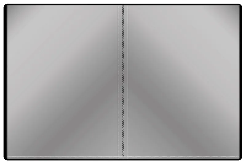 Папка с 80 прозр.вклад. Silwerhof Perlen 292981-77 A4 1мм карман серебристый металлик