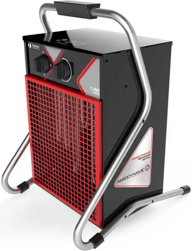 Тепловая пушка электрическая Timberk TIH Q2 3M 3000Вт черный/красный