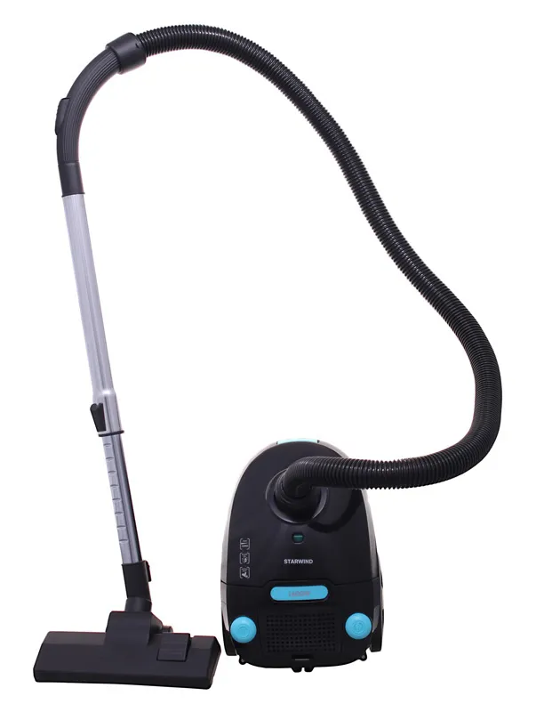 Пылесос Starwind SCB1112 1600Вт черный/голубой
