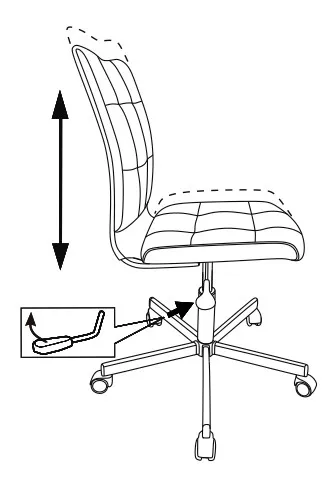Кресло Бюрократ CH-330M желтый Velvet 74 крестов. металл хром