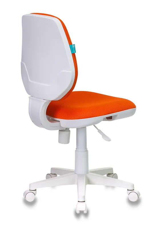 Кресло детское Бюрократ CH-W213 оранжевый TW-96-1 крестов. пластик пластик белый