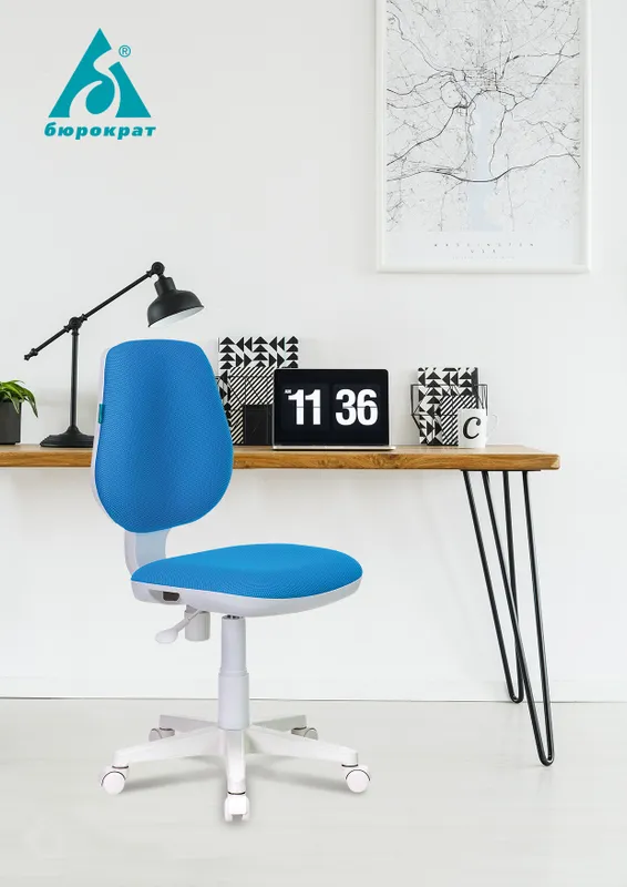 Кресло детское Бюрократ CH-W213 розовый TW-13A крестов. пластик пластик белый