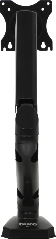 Кронштейн для мониторов ЖК Buro M1 черный 17"-27" макс.9кг крепление к столешнице поворот и наклон