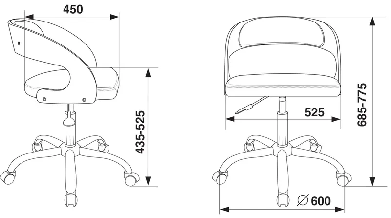 Кресло Бюрократ CH-370SL черный эко.кожа крестов. металл хром