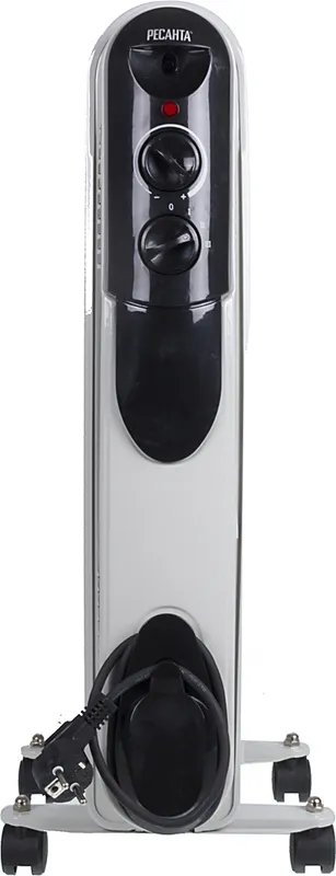 Радиатор масляный Ресанта ОМПТ- 9Н 2000Вт белый