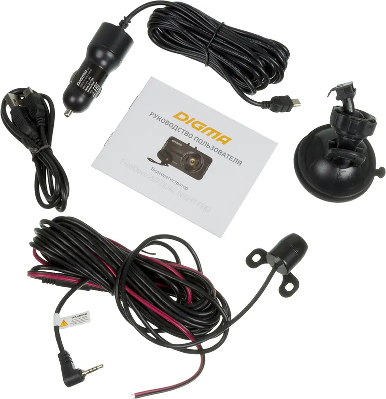 Видеорегистратор Digma FreeDrive 207 DUAL Night FHD черный 2Mpix 1080x1920 1080p 150гр. GP2247