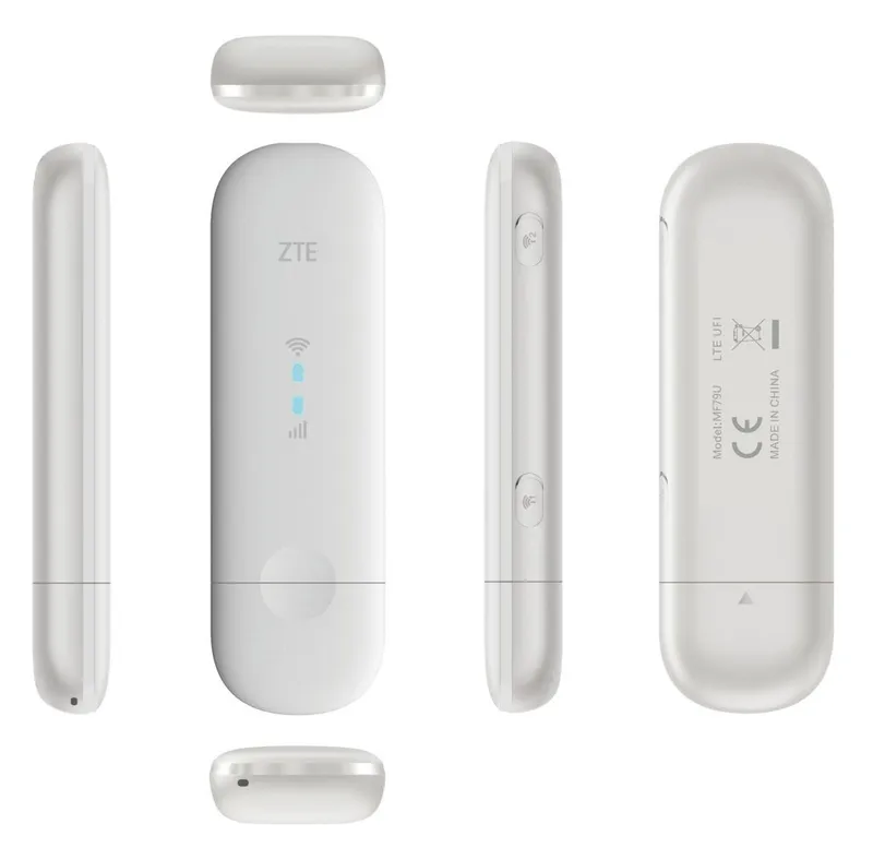 Модем 2G/3G/4G ZTE MF79N USB Wi-Fi Firewall +Router внешний черный