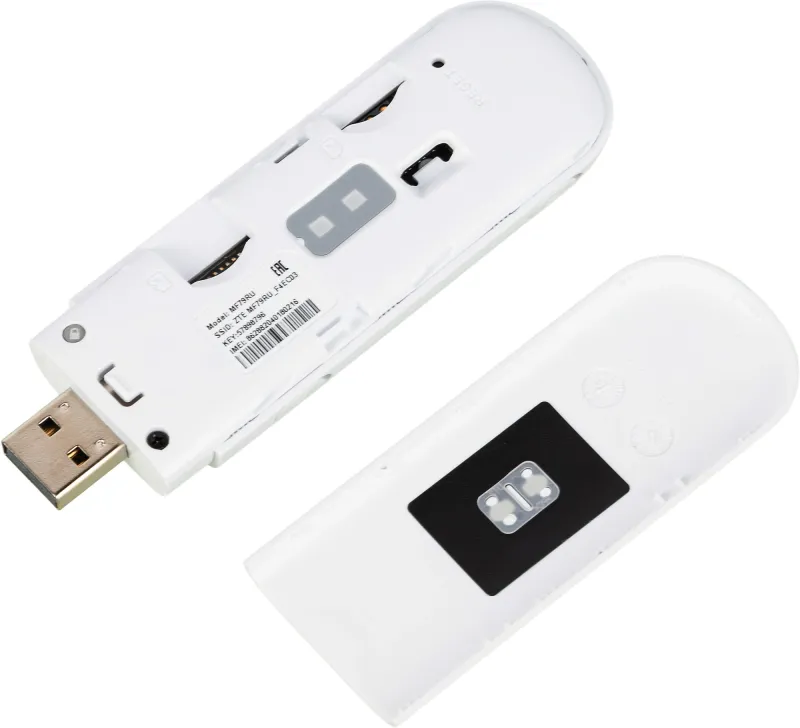 Модем 2G/3G/4G ZTE MF79N USB Wi-Fi Firewall +Router внешний черный