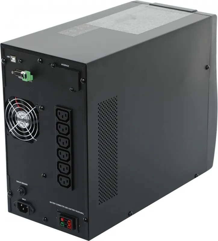 Powercom MACAN, On-Line, 1500VA/1500W, Tower, 6*IEC320-C13, Serial+USB, SNMP Slot (1186436)