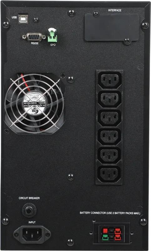 Powercom MACAN, On-Line, 1500VA/1500W, Tower, 6*IEC320-C13, Serial+USB, SNMP Slot (1186436)