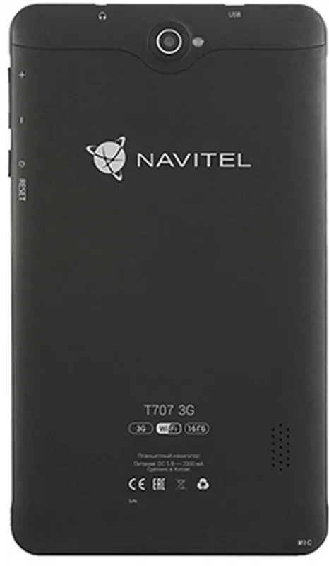 Навигатор Автомобильный GPS Navitel T707 3G 7" 1024x600 16384 microSD Bluetooth черный Navitel