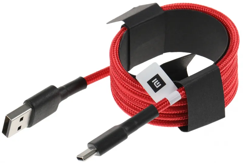 Кабель Xiaomi Mi Braided SJV4110GL USB (m)-USB Type-C (m) 1м красный