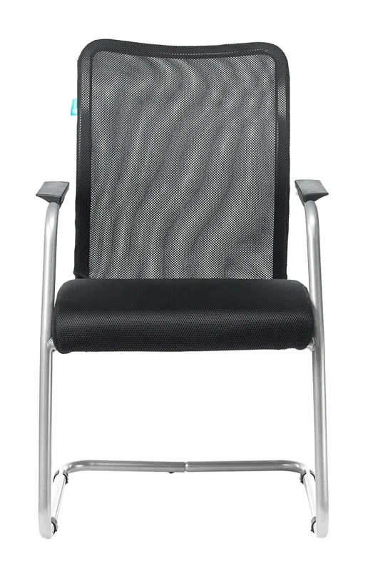 Кресло Бюрократ CH-599AV черный TW-01 сиденье черный TW-11 сетка/ткань полозья металл серебристый