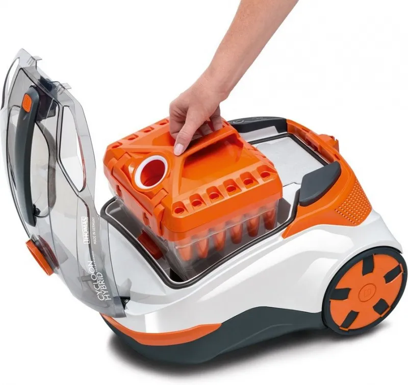 Пылесос Thomas Cycloon Hybrid Pet & Friends 1400Вт белый/оранжевый