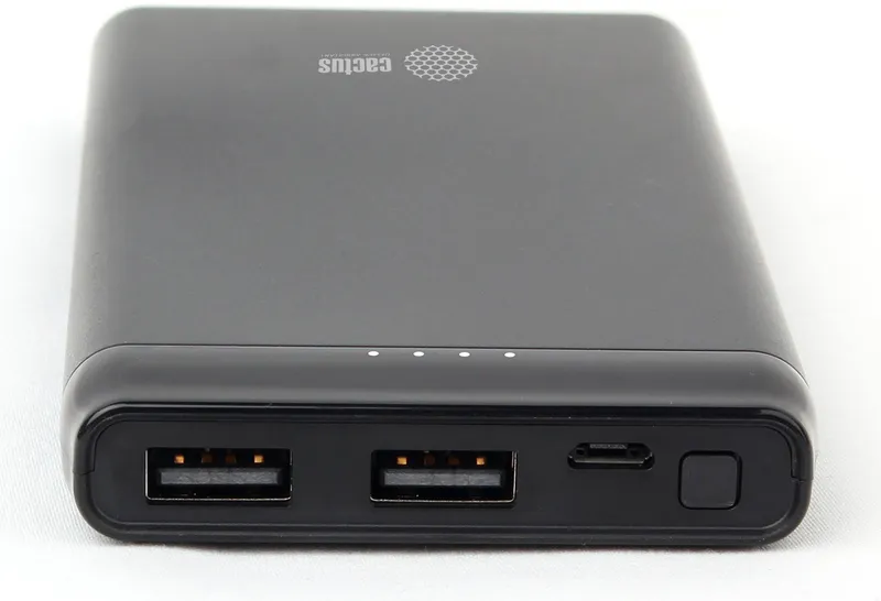 Мобильный аккумулятор Cactus CS-PBFSFT-10000 10000mAh 2.1A черный