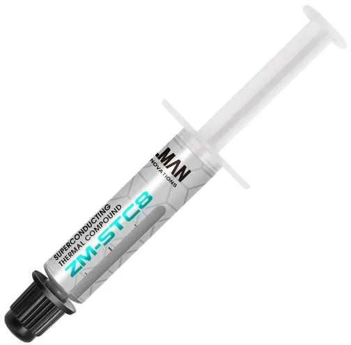 Термопаста Zalman ZM-STC8 superconducting thermal compound, thermal conductivity 8.3W/m-k, viscosity 350-480Pa.s