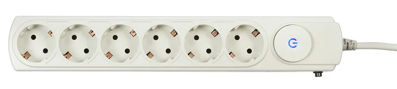 Сетевой фильтр Ippon BK212-16 1.8м (6 розеток) белый (коробка)