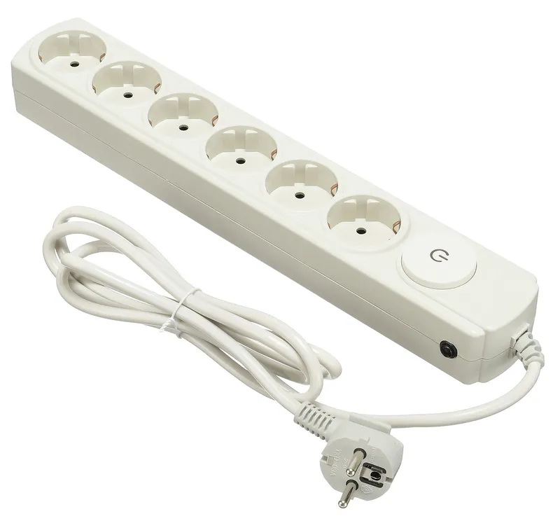 Сетевой фильтр Ippon BK212-16 1.8м (6 розеток) белый (коробка)