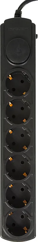 Сетевой фильтр Ippon BK212-16 1.8м (6 розеток) белый (коробка)