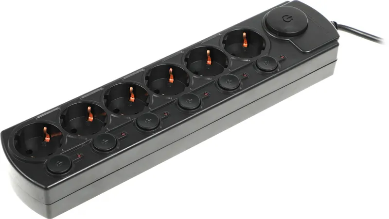 Сетевой фильтр Ippon BK252-SW 5м (6 розеток) белый (коробка)