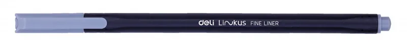 Набор ручек капилляр. Deli Linkus (EQ900-06) d=0.45мм ассор. черн. игловидный пиш. наконечник линия 0.45мм 6цв.