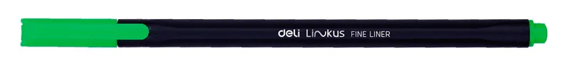 Набор ручек капилляр. Deli Linkus (EQ900-06) d=0.45мм ассор. черн. игловидный пиш. наконечник линия 0.45мм 6цв.