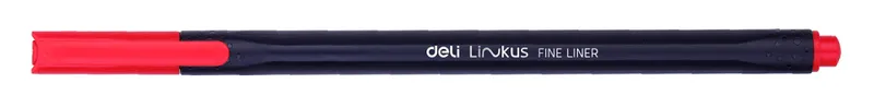 Набор ручек капилляр. Deli Linkus (EQ900-06) d=0.45мм ассор. черн. игловидный пиш. наконечник линия 0.45мм 6цв.