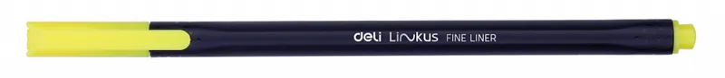 Набор ручек капилляр. Deli Linkus (EQ900-06) d=0.45мм ассор. черн. игловидный пиш. наконечник линия 0.45мм 6цв.