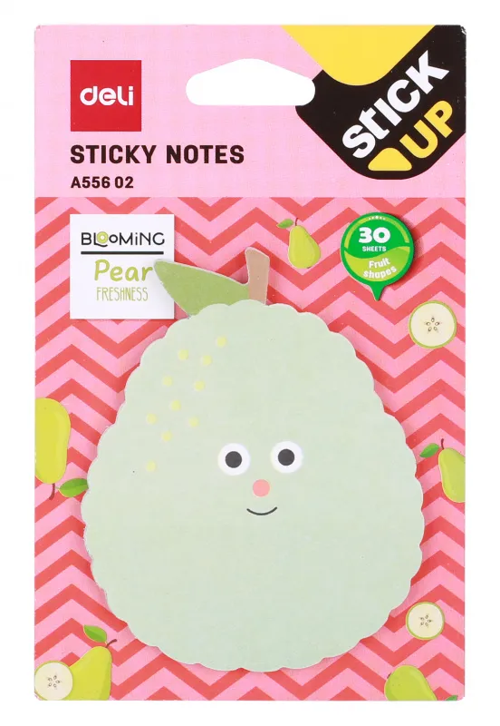 Блок самоклеящийся бумажный Deli Blooming Stick UP EA55602 30лист. ассорти несколько размеров европодвес