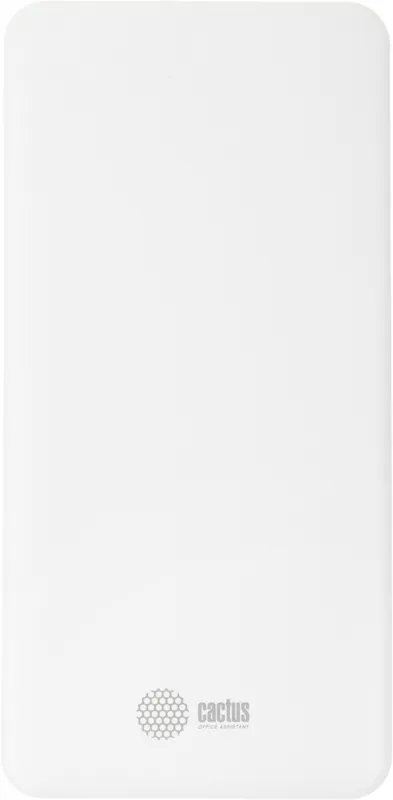 Мобильный аккумулятор Cactus CS-PBFSKT-10000 10000mAh 2.1A белый