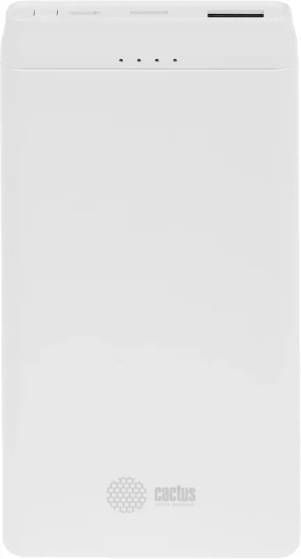 Мобильный аккумулятор Cactus CS-PBFSMT-10000 10000mAh 2.1A белый