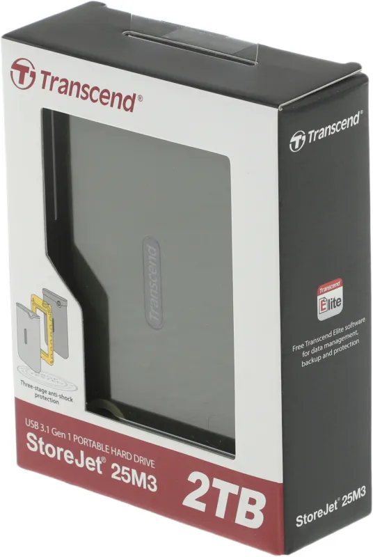 Жесткий диск Transcend USB3.0 2TB TS2TSJ25M3G StoreJet 25M3 (5400rpm) 2.5" зеленый