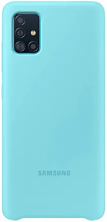 Чехол (клип-кейс) Samsung для Samsung Galaxy A51 Silicone Cover голубой (EF-PA515TLEGRU)