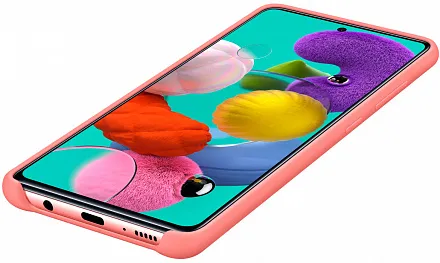 Чехол (клип-кейс) Samsung для Samsung Galaxy A51 Silicone Cover розовый (EF-PA515TPEGRU)