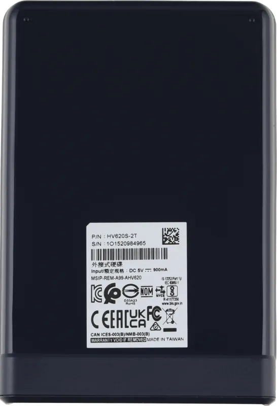 Жесткий диск A-Data USB 3.1 2Tb AHV620S-2TU31-CBL HV620S 2.5" синий