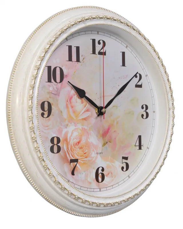 Часы настенные аналоговые Бюрократ WallC-R64P D29см белый