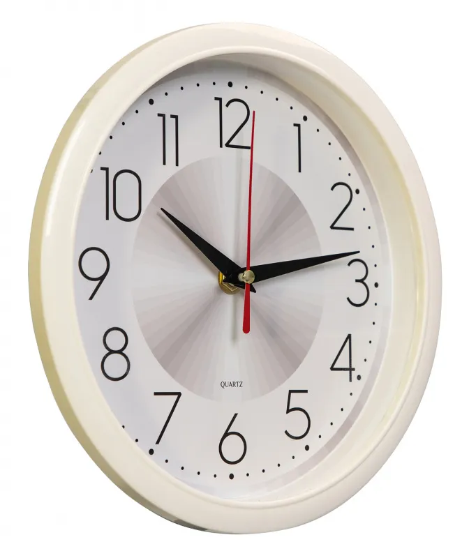 Часы настенные аналоговые Бюрократ WallC-R69P D22см белый (WALLC-R69P22/WHITE)