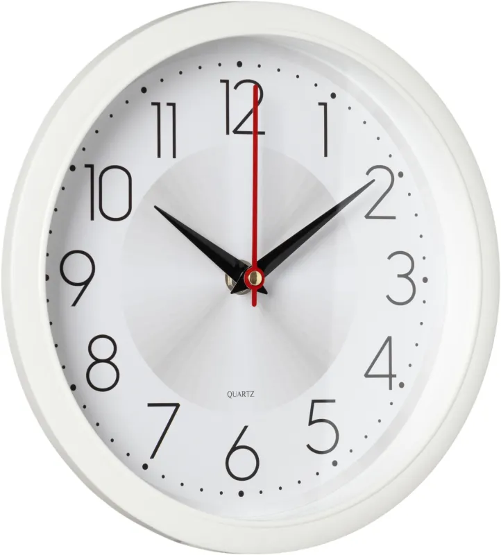 Часы настенные аналоговые Бюрократ WallC-R69P D22см белый (WALLC-R69P22/WHITE)