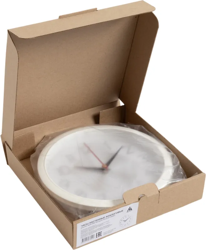 Часы настенные аналоговые Бюрократ WallC-R69P D22см белый (WALLC-R69P22/WHITE)