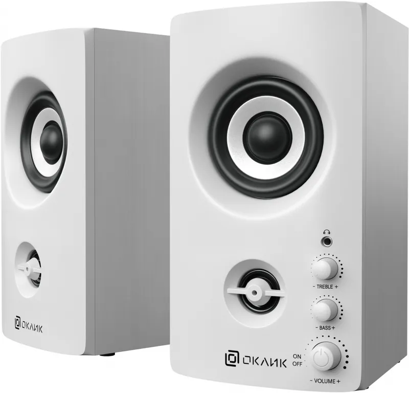 Колонки Оклик OK-164 2.0 белый 30Вт