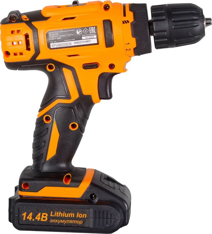 Дрель-шуруповерт Вихрь ДА-14Л-2KА аккум. патрон:быстрозажимной (кейс в комплекте) (72/14/20)