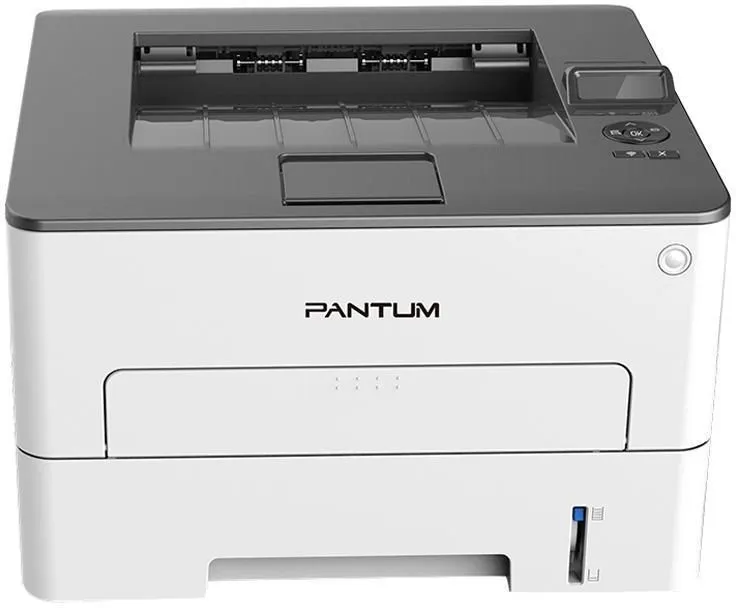 Лазерный монохромный принтер Pantum P3010DW, Printer, Mono laser, A4, 30 ppm (max 60000 p/mon), 350 MHz, 1200x1200 dpi, 128 MB RAM, Duplex, paper tray 250 pages, USB, LAN, WiFi, start. cartridge 1000 pages (grey)