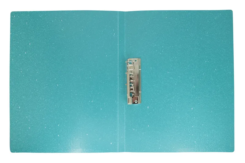 Папка метал.зажим Бюрократ Melange MLPZ07CAZURE A4 пластик 0.7мм бирюзовый