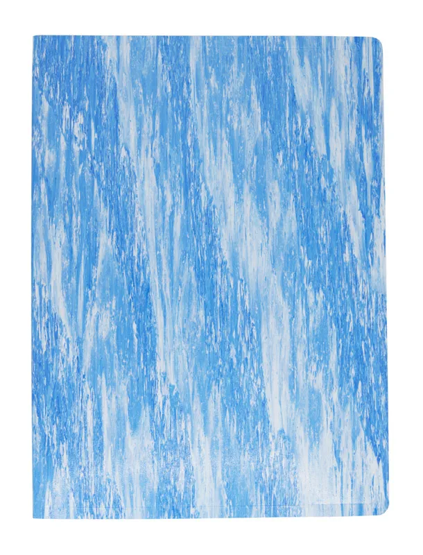 Папка метал.зажим Бюрократ Melange MLPZ07CBLUE A4 пластик 0.7мм синий