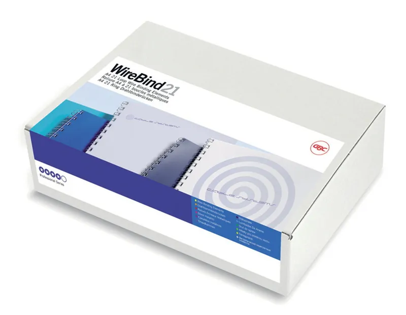 Пружины для переплета металлические GBC d=10мм A4 белый (100шт) MultiBind (IB165283)