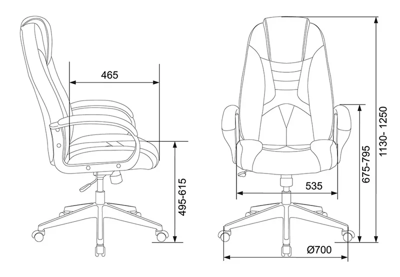 Кресло игровое Zombie VIKING-8N черный/синий искусственная кожа крестов. пластик