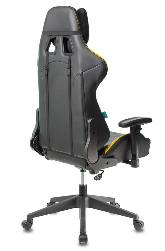 Кресло игровое Zombie VIKING 5 AERO черный/желтый эко.кожа с подголов. крестов. пластик