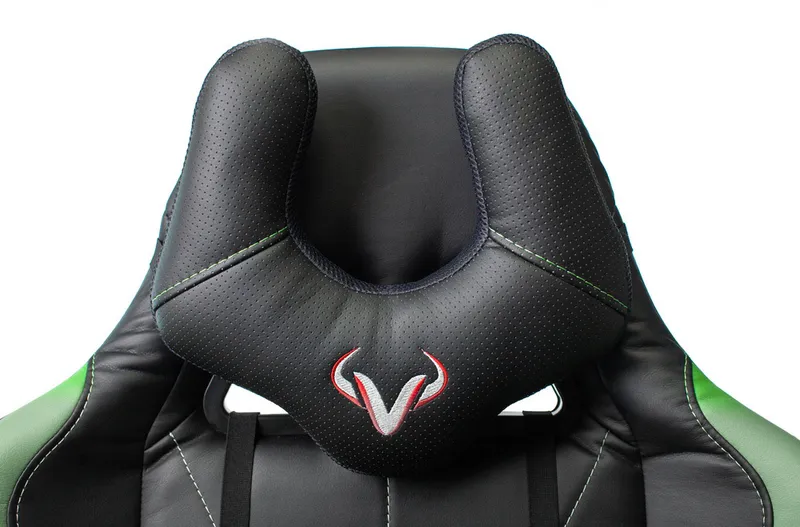 Кресло игровое Zombie VIKING 5 AERO черный/салатовый эко.кожа с подголов. крестов. пластик