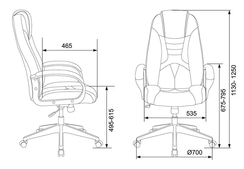 Кресло игровое Zombie VIKING-8N черный/оранжевый искусственная кожа крестов. пластик